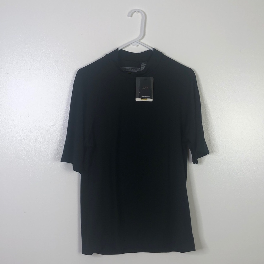 Greg Norman Black Play Dry Men’s Athletic Top